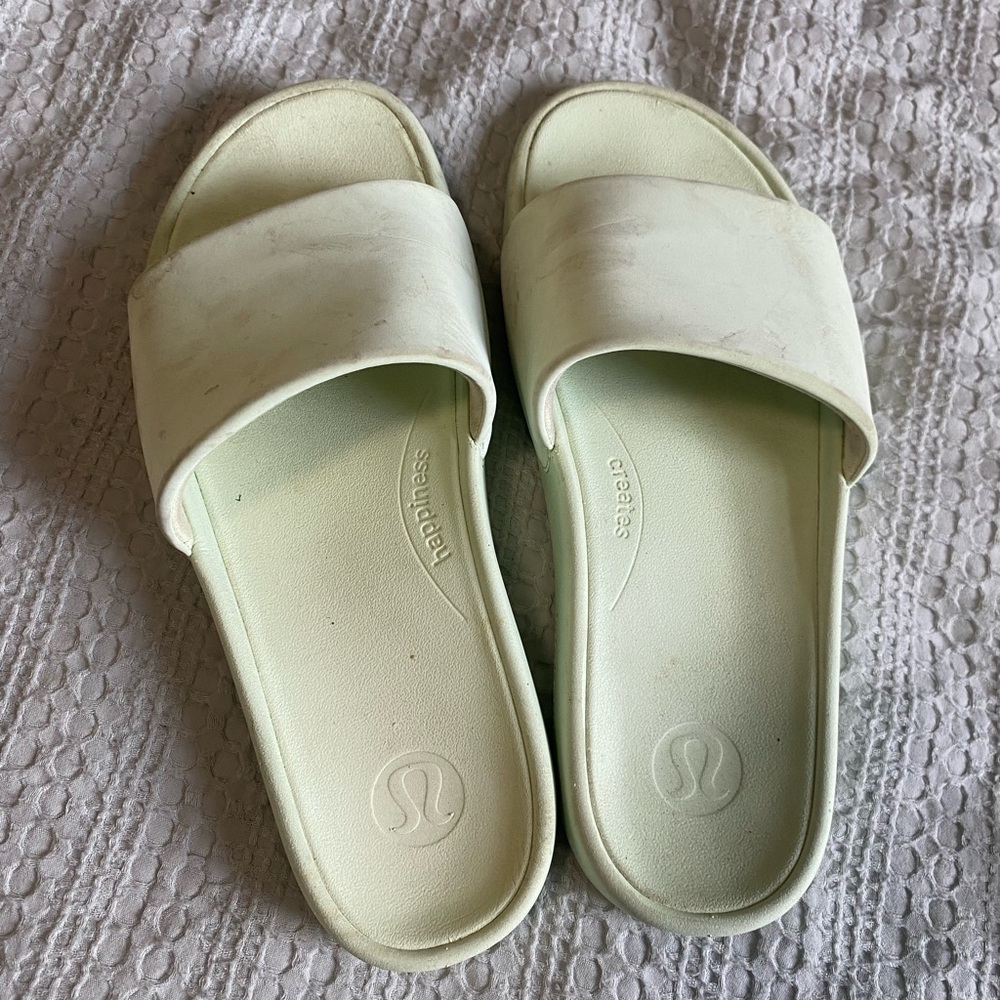 lululemon athletica Women's Light Green Sandals